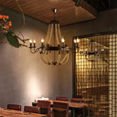 Rope Structure Vintage Candle Holder Chandelier - Clowas